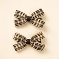 2-pack Toddler/Kid Plaid Small Bowknot Hair Clip (with Cardboard)  image 4