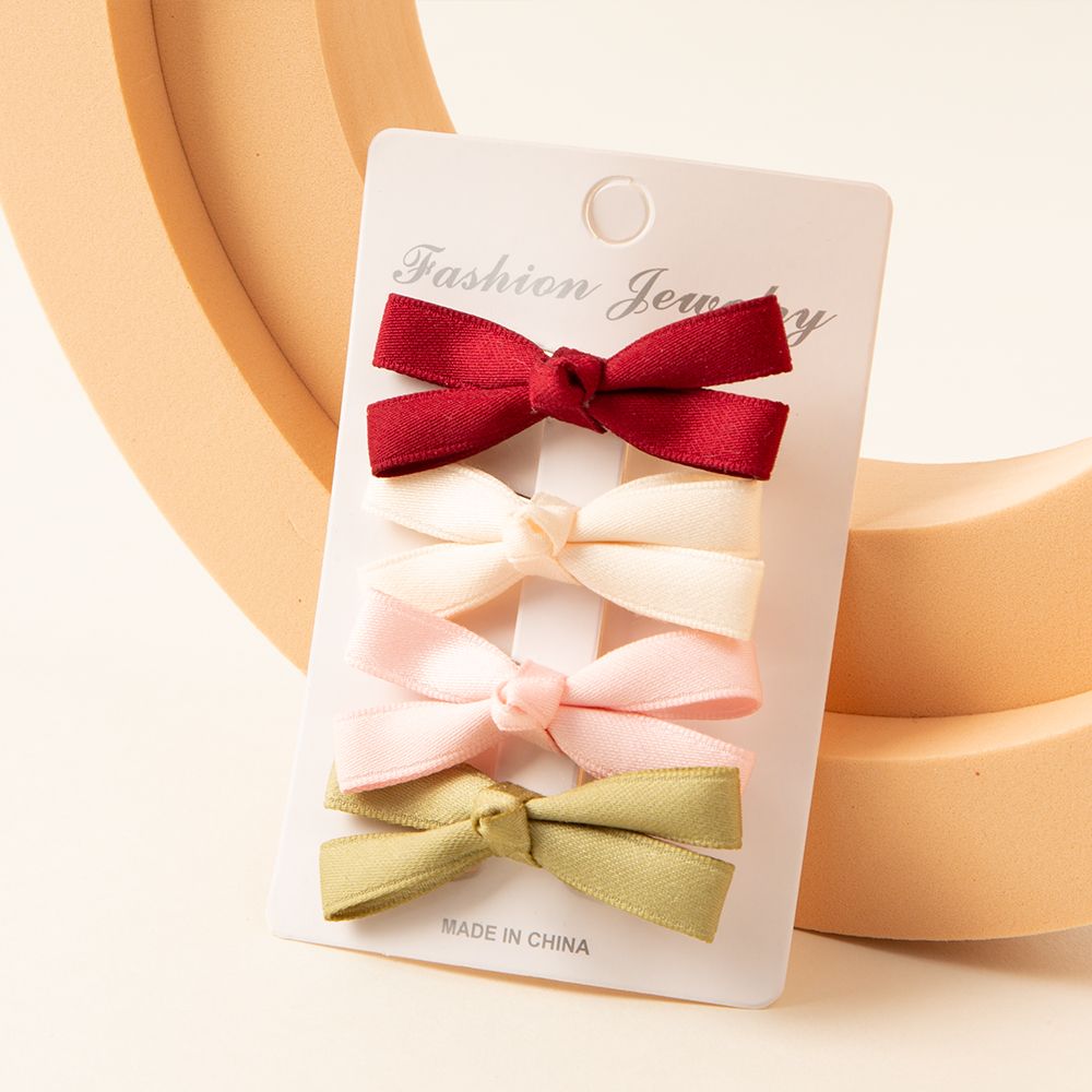 

4-pack Toddler/Kid Bowknot Hairpin (with Cardboard)