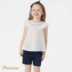 2-piece Toddler Girl 100% Cotton Sleeveless Ruffled Top & Shorts Set  image 2