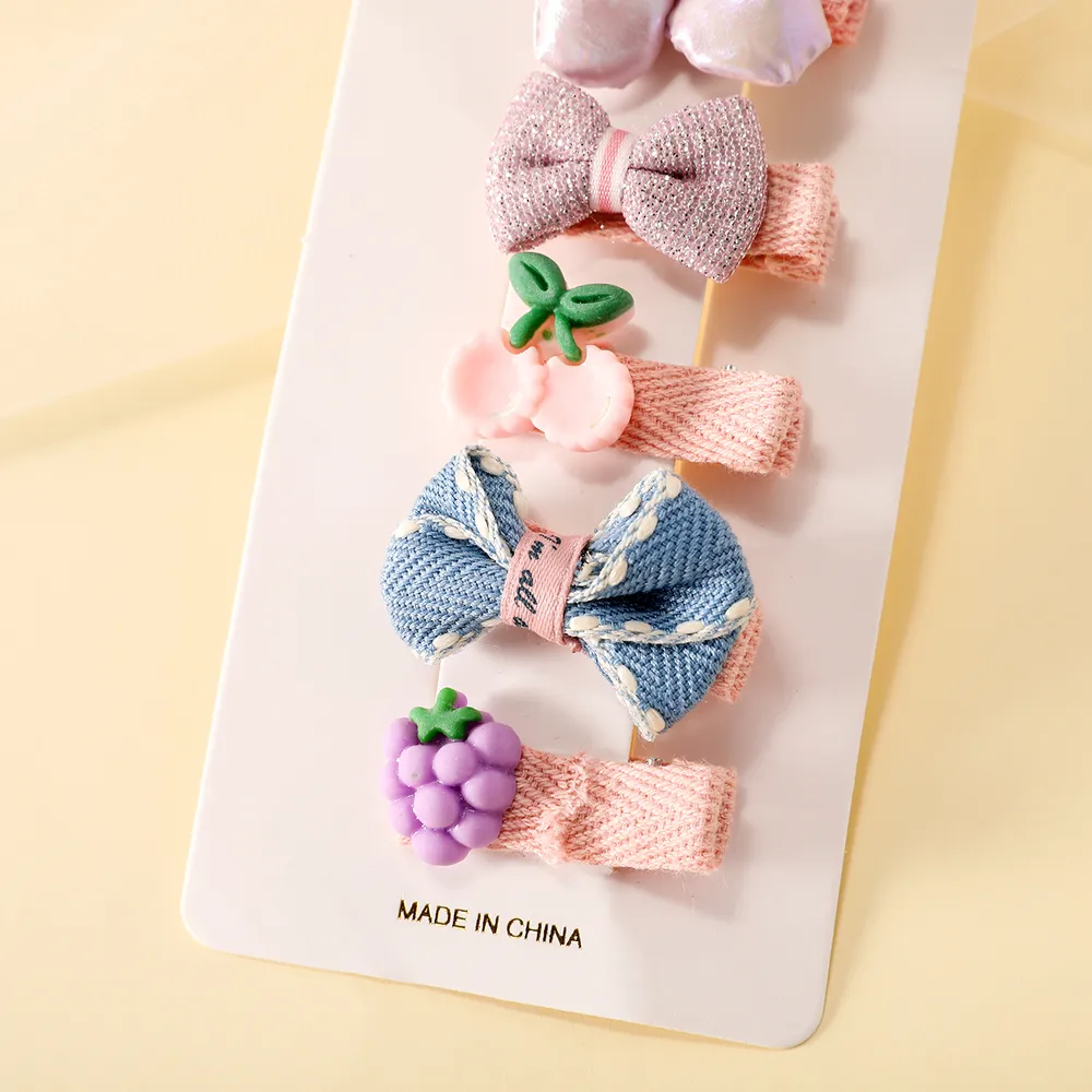 5-pack Toddler/Kid Cute Handmade Hairpin big image 2