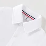 Toddler Girl/Boy School Uniform Solid Short-sleeve Shirt    image 2