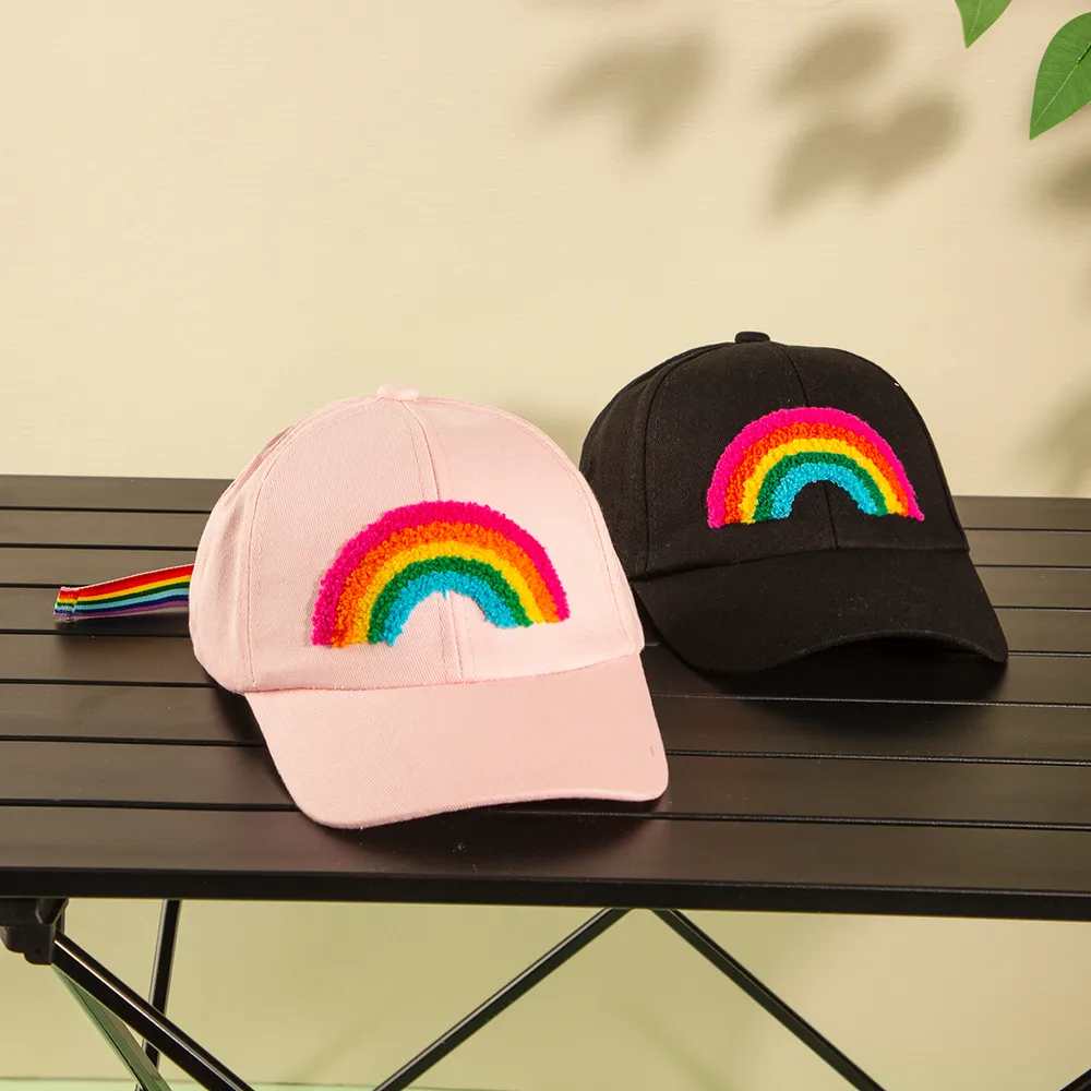 Toddler/Kid 100% Cotton Rainbow Embroidery Baseball Cap big image 6