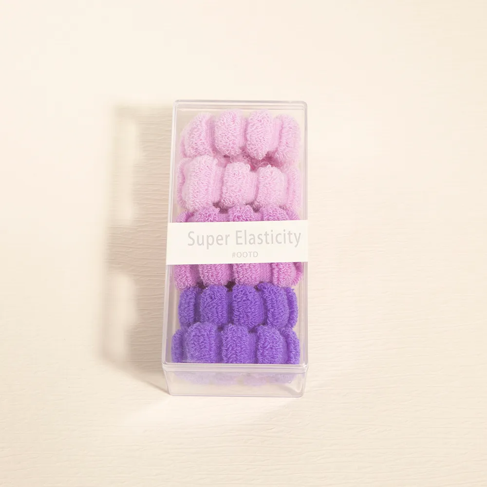 6-pack Candy Color Headbands for Girls Purple