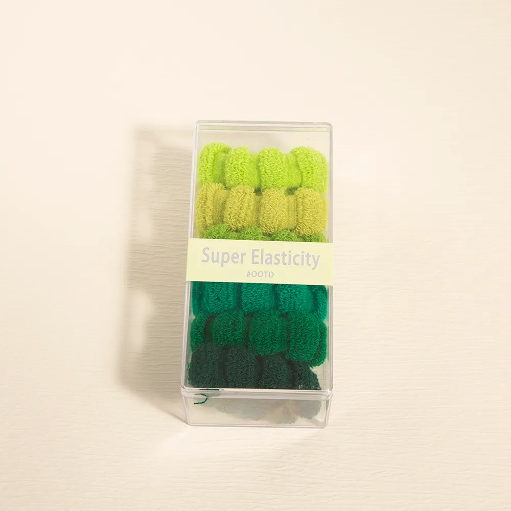 6-pack Candy Color Headbands for Girls Green