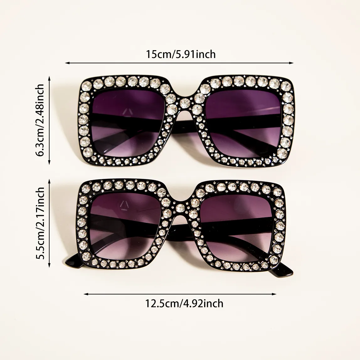 Kid Fashion Geometric Frame Rhinestones Sunglasses  big image 9
