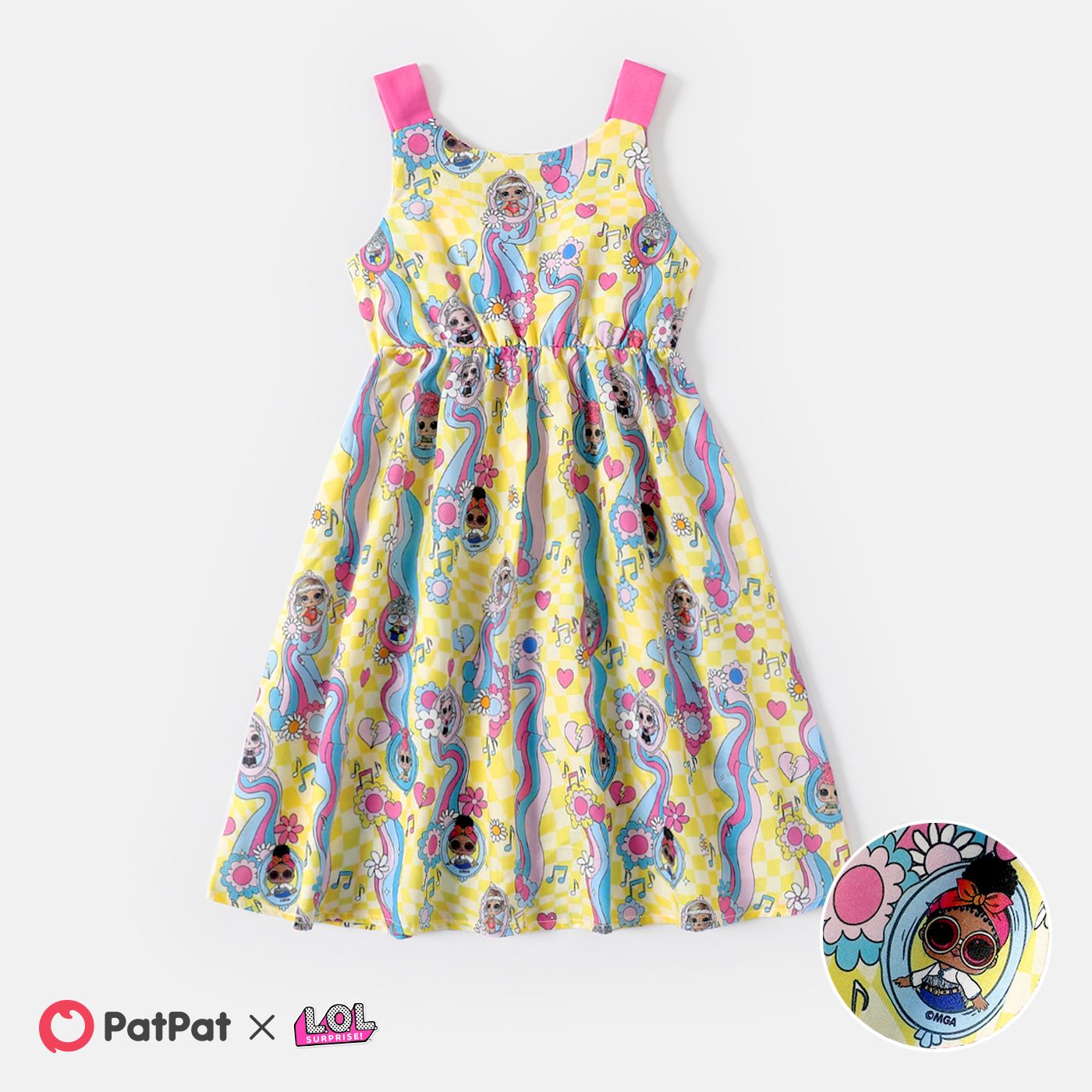 

L.O.L. SURPRISE! Kid Girl Character Print Tank Dress