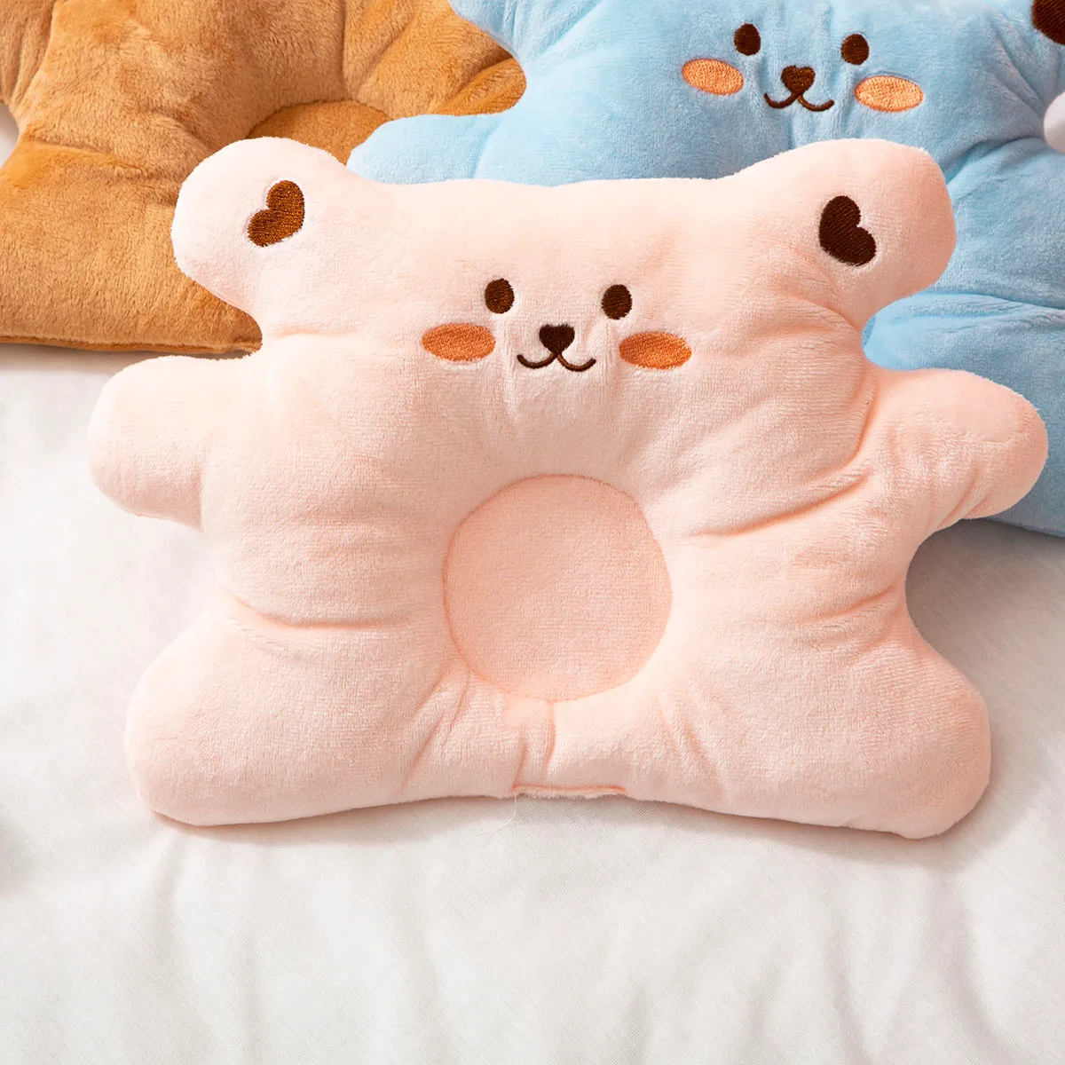 Bebê Little Bear Forma Pillow Rosa