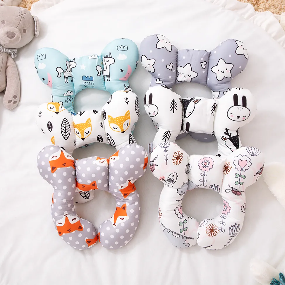 Cartoon Baby Travel Pillow Infant Head and Neck Support Pillow for Car Seat Pushchair