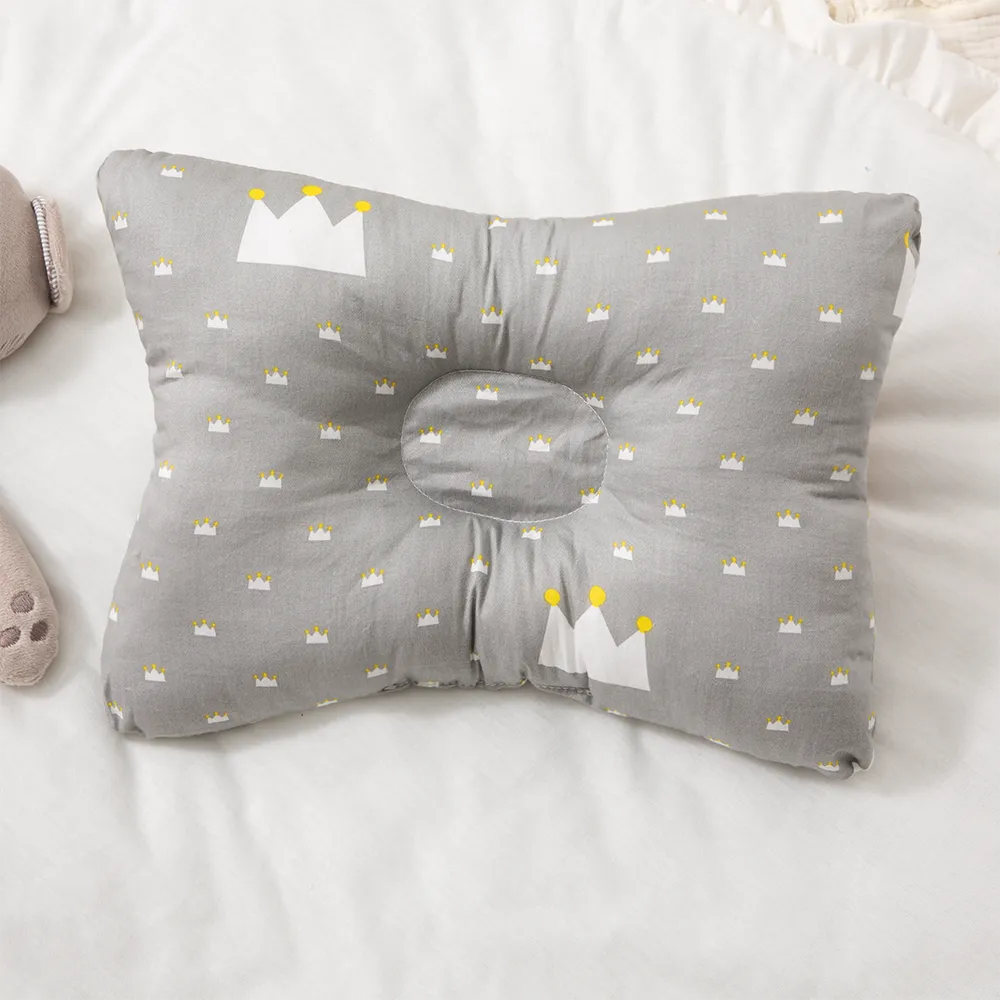 100% Cotton Baby Pillow Newborn Baby Anti Flat Head Baby Sleep Pillow Baby Bedding Sleep Positioner Support Pillow (25*19 cm/9.84*7.48inch  0-24 months)  big image 1