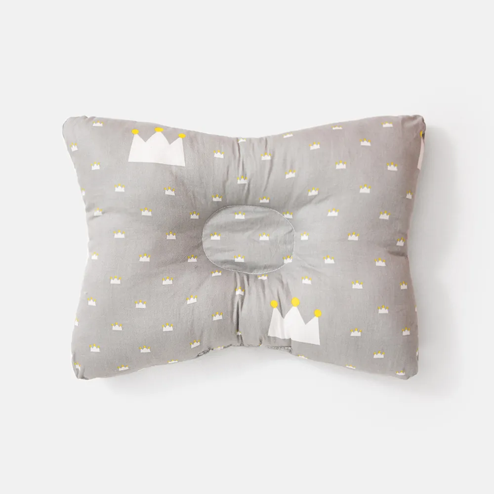 100% Cotton Baby Pillow Newborn Baby Anti Flat Head Baby Sleep Pillow Baby Bedding Sleep Positioner Support Pillow (25*19 cm/9.84*7.48inch 0-24 months) big image 2