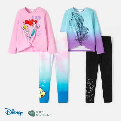 Disney Princess Kid Girl 2pcs Naia™ Character Print Long-sleeve Pullover and Leggings Set 
