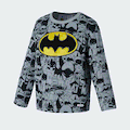Go-Glow BATMAN Illuminating Grey Sweatshirt with Light Up Batman Pattern Including Controller (Battery Inside) Flecked Grey image 3