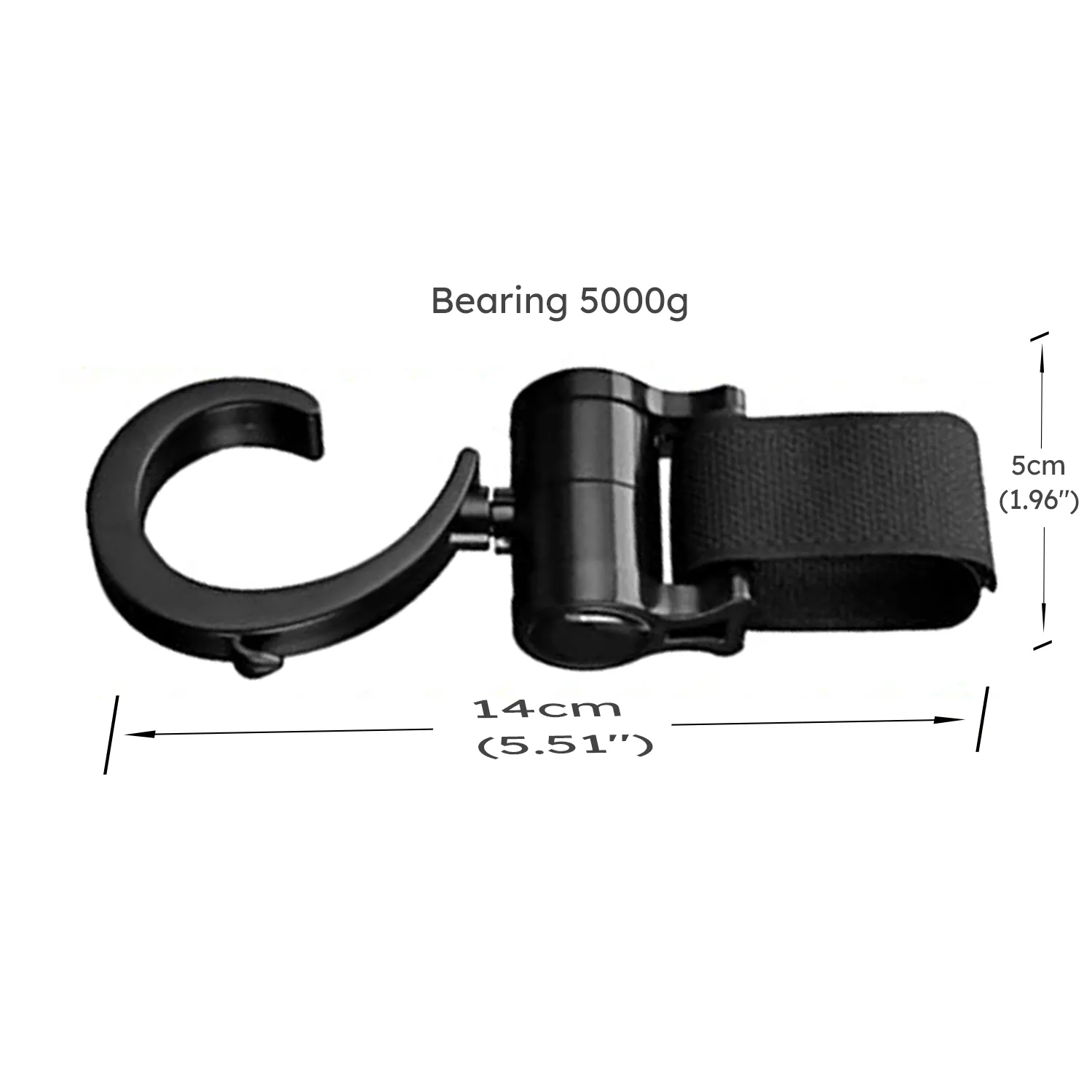 ganci per passeggino multifunzione Girevoli a 360° fissi ganci antiscivolo accessori per passeggino  image 1
