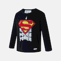 Go-Glow SUPERMAN Illuminating Black Sweatshirt with Light Up Superman Pattern Including Controller (Battery Inside) Black image 3