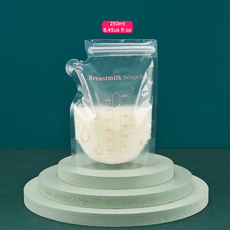 30-pack 100ML / 150ML / 250ML Breastmilk Storage Bags Breast Milk Preservation Bag Hygienically Pre-Sealed Self Standing Bag
