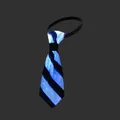 Go-Glow Light Up Stripe Mesh Necktie Including Controller (Battery Inside) Black/White image 1