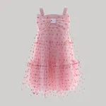 Go-Glow Illuminating Pink Dress with Light Up Removable Bowkont  Glitter Polka dots Including Controller (Battery Inside)  image 5