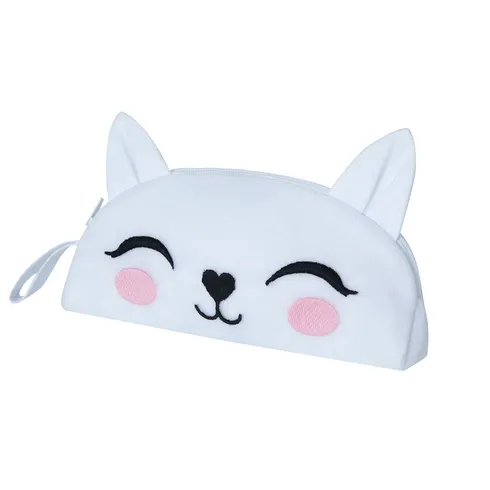Go-Glow Light Up Pencil Case with Cat Pattern Including Controller (Battery Inside) White big image 5