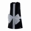 Go-Glow Illuminating Kid Black Dress with Light Up Removable Bowkont  Including Controller (Battery Inside) BlackandWhite image 3