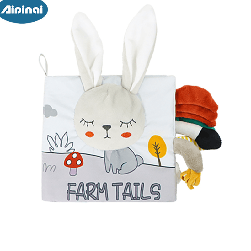 

Durable Baby 3D Tails Cloth Book with Multiple Textures, Sounds and Colors