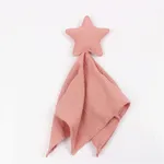 Cotton Crinkle Cloth Pacifier Towel for Baby Pink