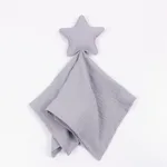 Cotton Crinkle Cloth Pacifier Towel for Baby Bluish Grey