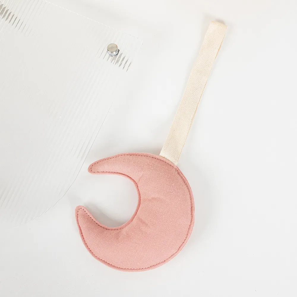 Baby Pacifier Clip with Cotton Moon for Anti-drop  image 2