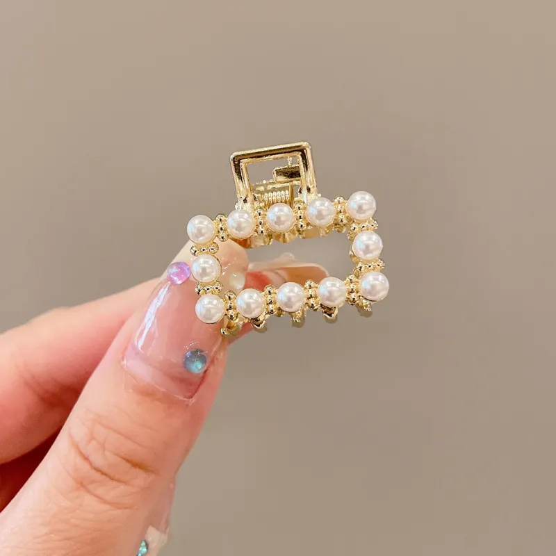 Toddler / Kid's Delicate Rhinestone Pearl Small Hair Clip  big image 1