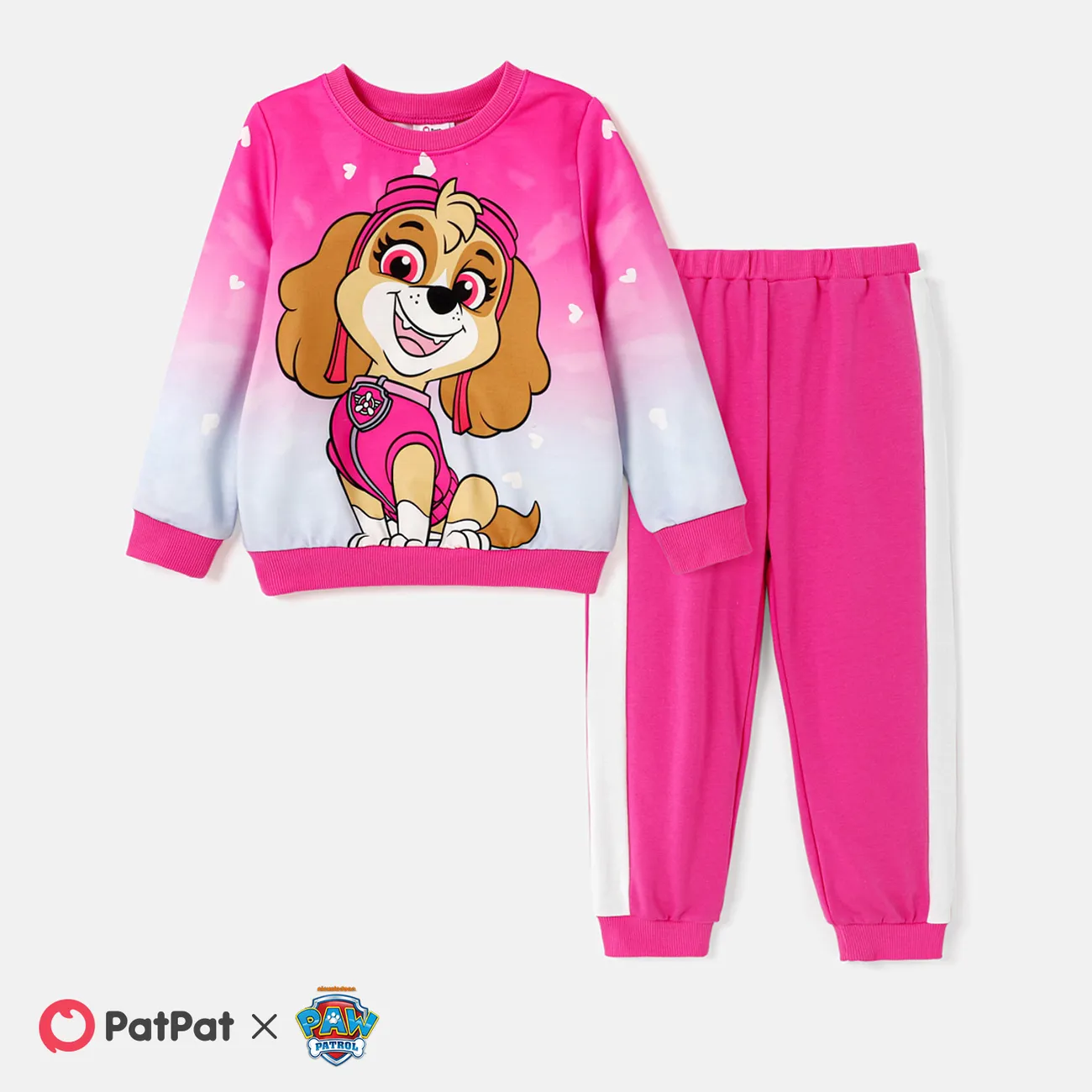 PAW Patrol 2pcs Toddler Girl/Boy Character Print Pullover Sweatshirt and Pants Set big image 1