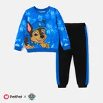 PAW Patrol 2pcs Toddler Girl/Boy Character Print Pullover Sweatshirt and Pants Set  Blue