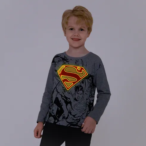 Go-Glow SUPERMAN Illuminating Grey Sweatshirt with Light Up Superman Pattern Including Controller (Battery Inside) undefined big image 4