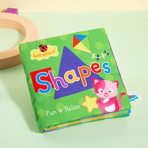 Cloth Baby Book English Alphanumeric Cloth book Touch and Feel Early Educational and Development Toy with Sound Paper 5 pages