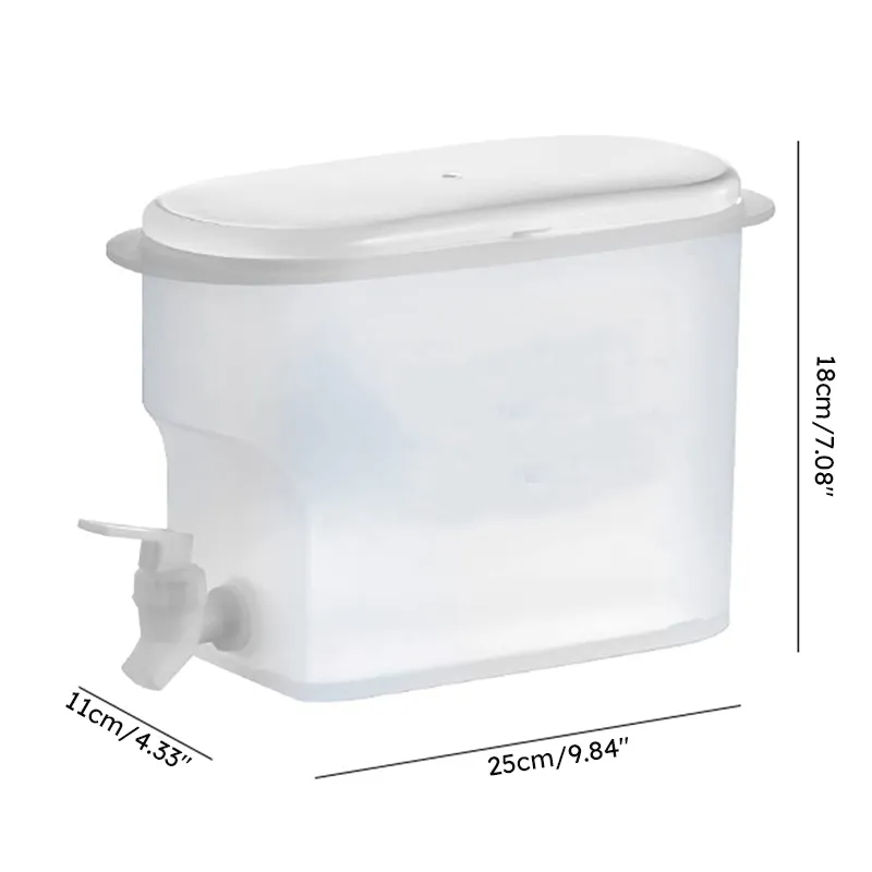 Large Cold Water Pitcher with Faucet and Ice Compartment   big image 1