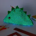 Go-Glow Light Up Pencil Case with Dinosaur Pattern Including Controller (Battery Inside) Green image 4