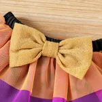 2PCS Baby Girl Childlike  Halloween Costume Flutter Sleeve Dress Set   image 6