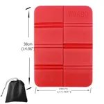 Outdoor Foldable Cushion for Camping, Hiking, and Picnic - Portable with Bonus Storage Bag Red