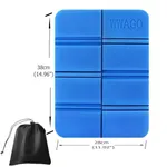 Outdoor Foldable Cushion for Camping, Hiking, and Picnic - Portable with Bonus Storage Bag Blue