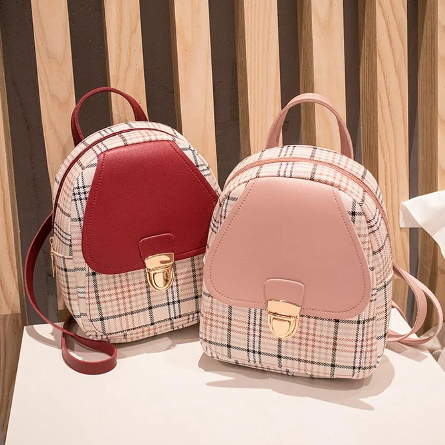 Crianças / Toddler Casual Moda Colorblock Mochila Clássica para Menina Vermelho image 5
