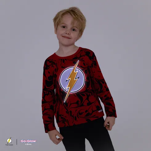 Go-Glow THE FLASH Illuminating Red Sweatshirt with Light Up The Flash Pattern Including Controller (Battery Inside) Red big image 2