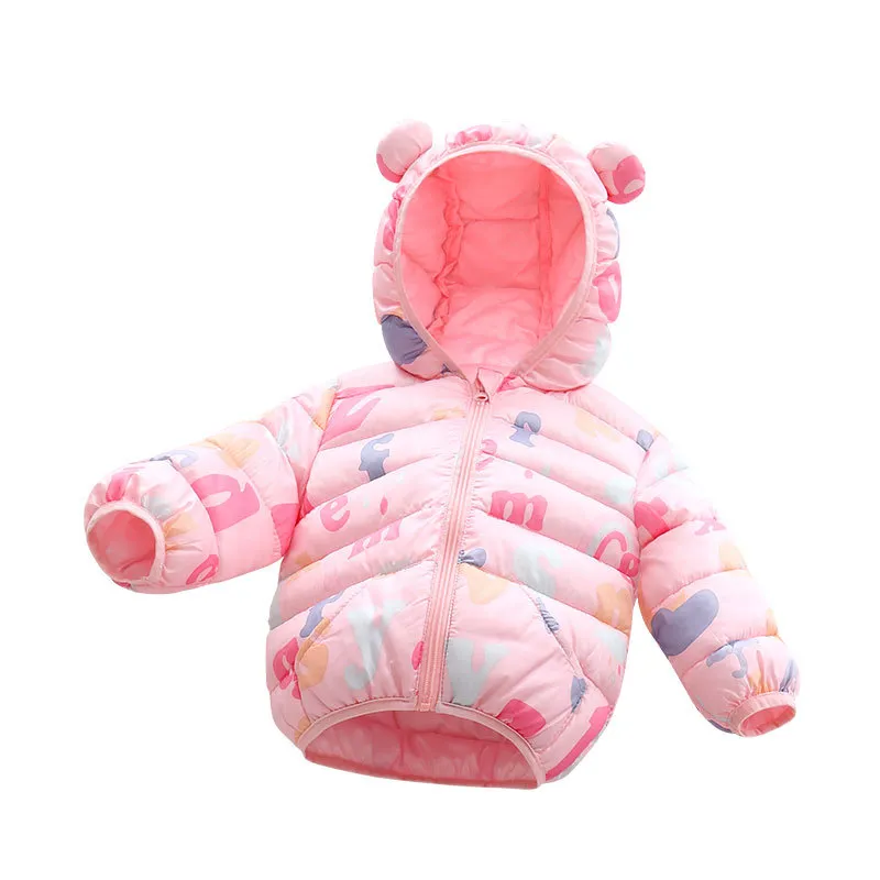 Baby/Kid Boy/Girl Childlike Hooded Winter Coat  Pink big image 1
