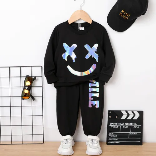 2pcs Toddler Boy Avant-garde Letter Set