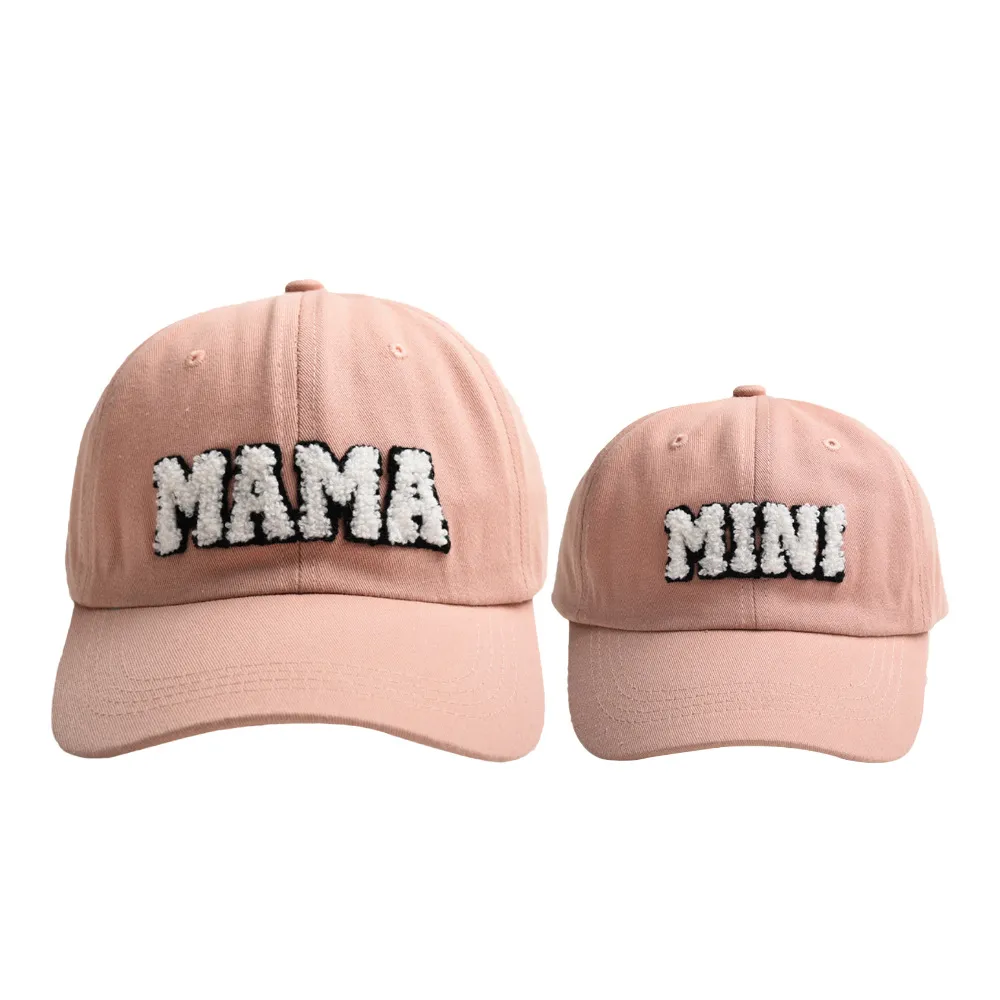 2-pack Soft and comfortable baseball cap 100% cotton for Mommy and Me  big image 1