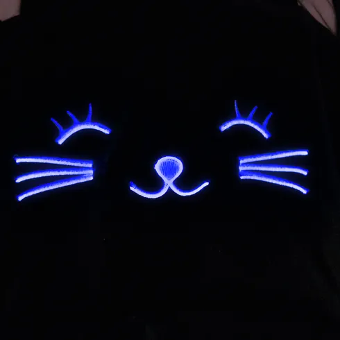 Go-Glow Illuminating Toddler Dress with Light Up Cat Pattern Including Controller (Battery Inside) Black big image 7