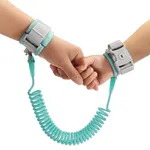 Child Anti-Lost Rope with One-to-One Key Lock and Adjustable Wristband  Green