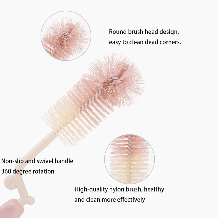 Two-Piece Set Bottle Brush for Efficient Cleaning of Baby Bottles  image 6