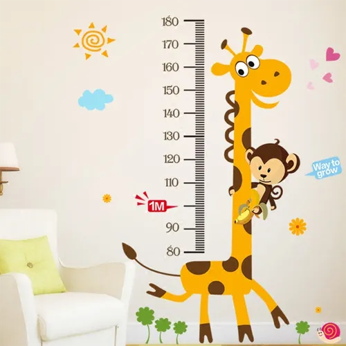 Animal World Height Chart for Kids - Encourage Exercise and Growth