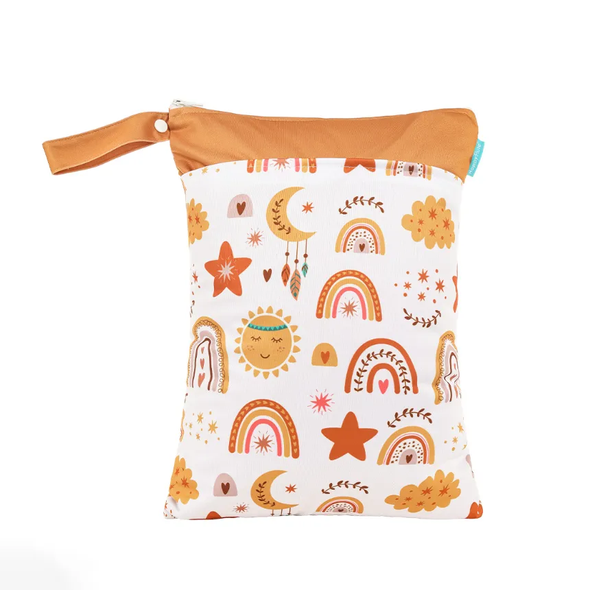 Waterproof Baby Stroller Hanging Bag for Diapers and Wet/Dry Items