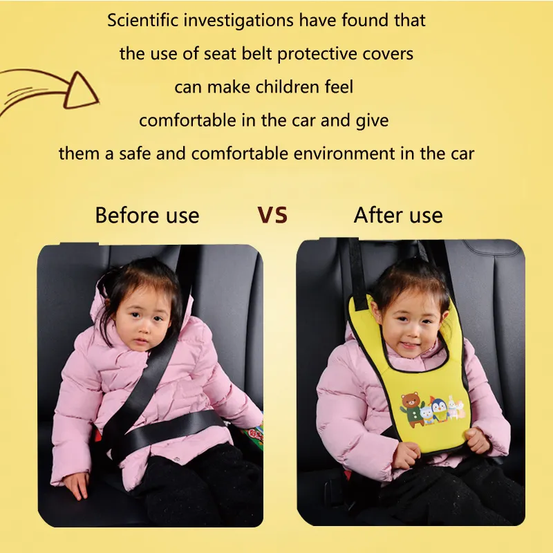 Child Safety Belt Adjuster - Convenient and Protective Car Seat Accessory for Children Light Blue image 6