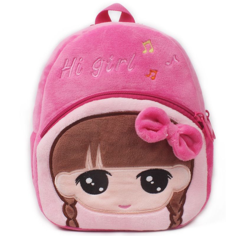 

Kids/toddler's Cute girl shape pink school bag