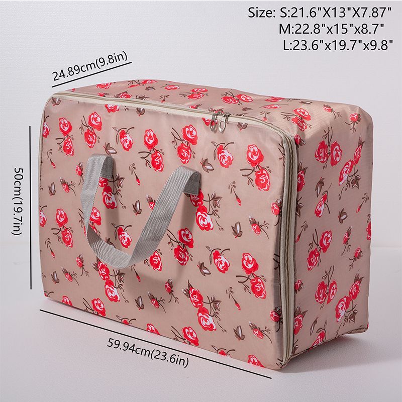 3pcs Cloth Storage Organize Bag 210D Foldable Waterproof Oxford Fabric Shell